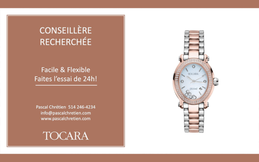 Montre or rose Gemma, d'une valeur de 379 $