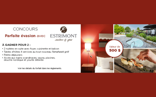 Forfait pour deux (2) personnes à l'Estrimont Spa & Suites