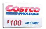 Carte cadeau Costco 100 $