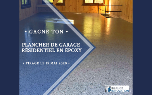 Plancher de garage résidentiel en époxy