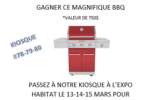 Un BBQ d'une valeur de 750 $