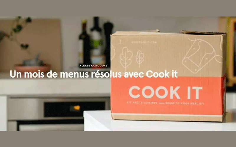 Abonnement Cook it d'un mois pour 4 personnes