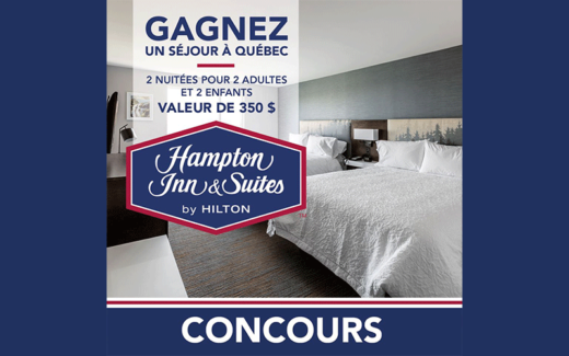 Séjour de 2 nuits au Hampton Inn & Suites à Beauport