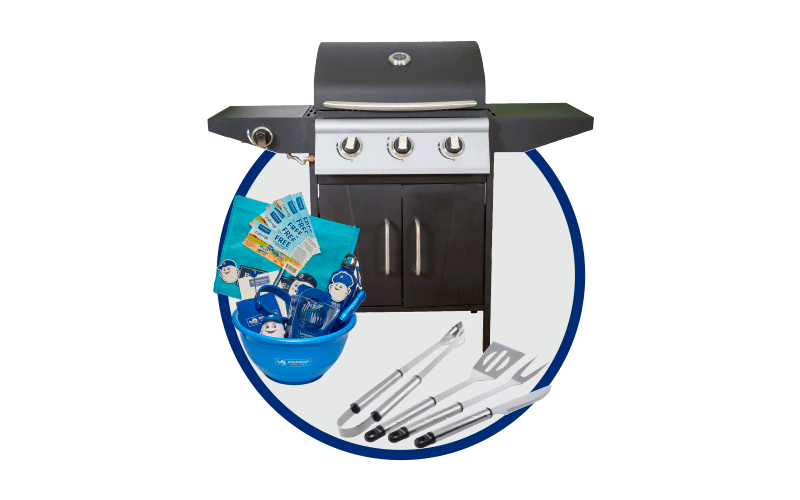 Barbecue au gaz propane