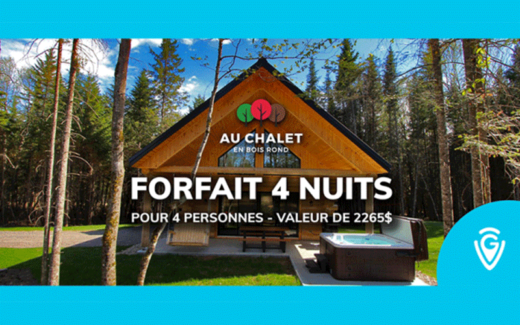 Gagnez un forfait Au Chalet en Bois Rond