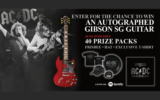 Guitare Gibson SG signée par des membres d'AC DC