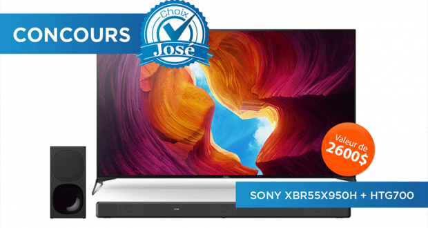 Téléviseur 55 pouces et 1 barre de son Sony
