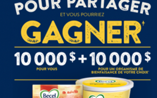 10 000$ pour vous + 10 000$ pour un organisme de bienfaisance