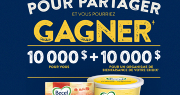 10 000$ pour vous + 10 000$ pour un organisme de bienfaisance