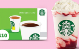 10 cartes-cadeaux Starbucks