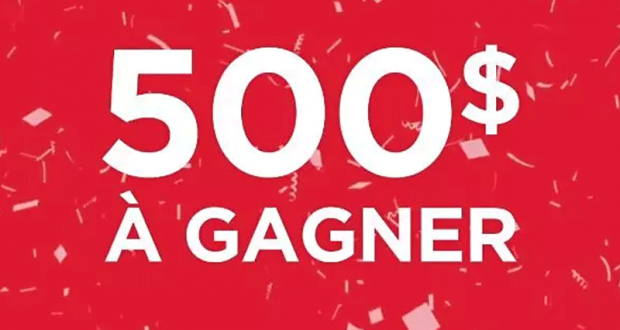 500$ en carte-cadeau dans l’entreprise Québécoise de votre choix