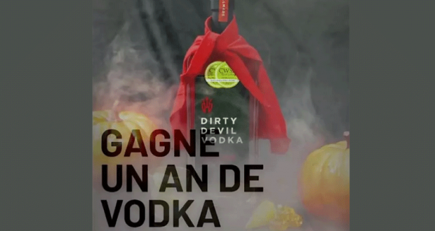 Une année de vodka gratuite (2500$)