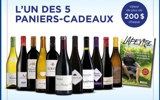 5 paniers-cadeaux Vins Fins L’Agence