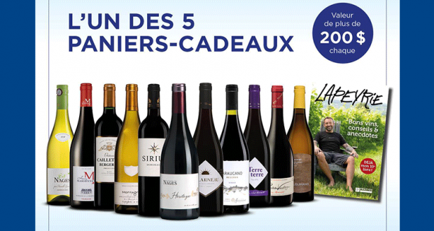 5 paniers-cadeaux Vins Fins L’Agence