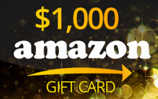 Carte-cadeau Amazon d’une valeur de 1000 $
