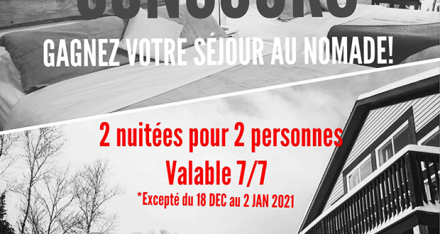 Séjour pour deux personnes chez Le Nomade