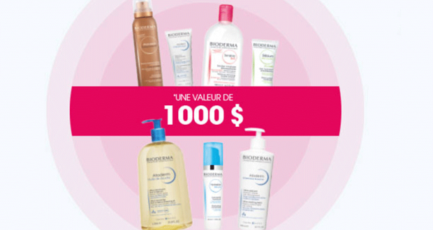 Un an de produits Bioderma (Valeur de 1000 $)