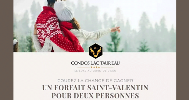 Un séjour au Condos du Lac Taureau (1600 $)