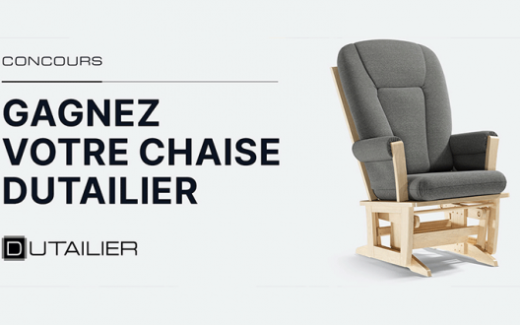 Une chaise berçante Dutailier