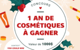 Un an de produits cosmétiques