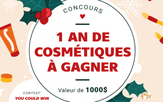 Un an de produits cosmétiques