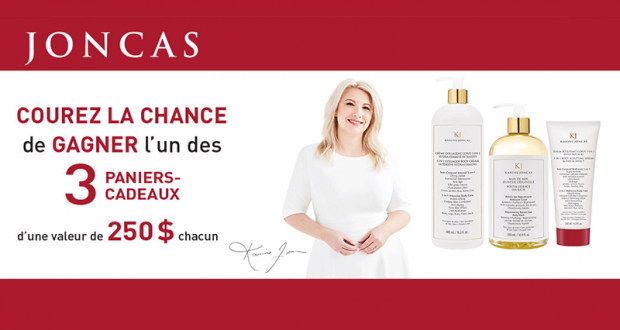 3 panier-cadeau Karine Joncas de 250$