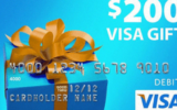 6 cartes prépayées Visa de 200$