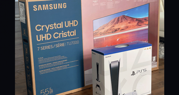 Une TV 55 SAMSUNG + Une PS5
