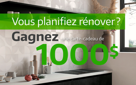 Une carte cadeau de 1000 $ chez Flordeco