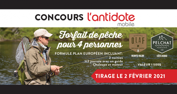 Séjour pour 4 personnes aux pourvoiries Olaf et Pelchat