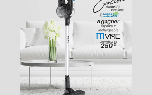 Un aspirateur rechargeable Mvac