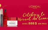 888$ de cadeaux L’Oréal