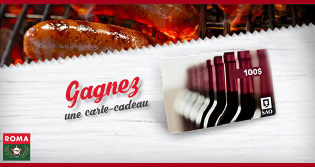 Carte-cadeau de 100$ à la SAQ