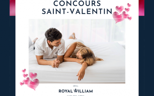 Un forfait St-Valentin au Royal William Hôtel