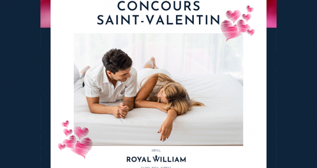 Un forfait St-Valentin au Royal William Hôtel