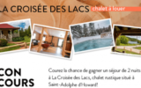 Un séjour dans un chalet rustique à La Croisée des Lacs