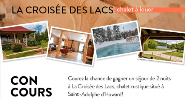 Un séjour dans un chalet rustique à La Croisée des Lacs