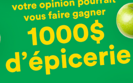 1000$ d’épicerie