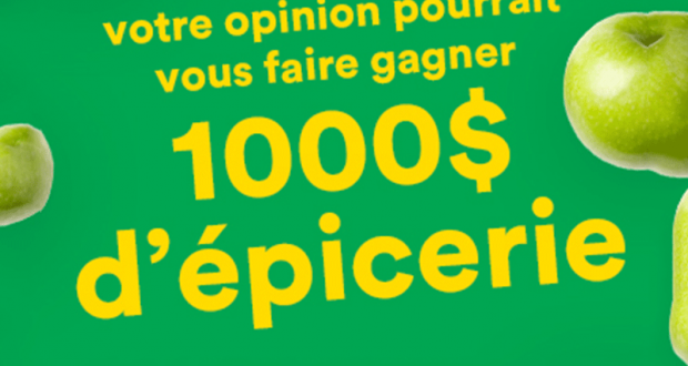 1000$ d’épicerie