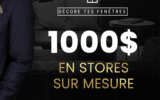 1000 $ en stores sur mesure