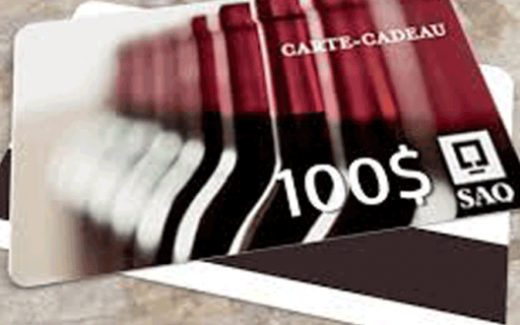 Carte cadeau SAQ de 100$