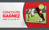 Une TV LG 4K de 75 pouces