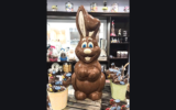 Une figurine en chocolat belge Rodger