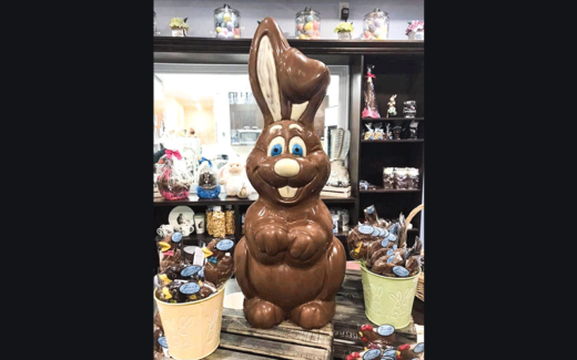 Une figurine en chocolat belge Rodger