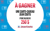 10 cartes cadeaux Jean Coutu de 250$