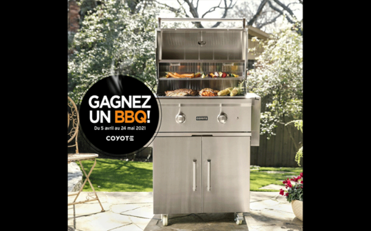 Un barbecue gril Coyote 28po