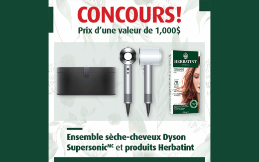 Un sèche-cheveux Dyson + Produits Herbatint