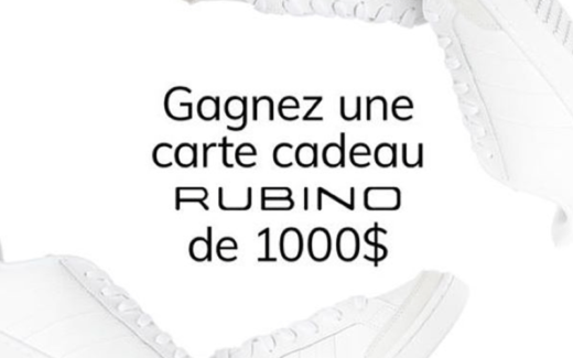 Une carte cadeau Rubino de 1000 $