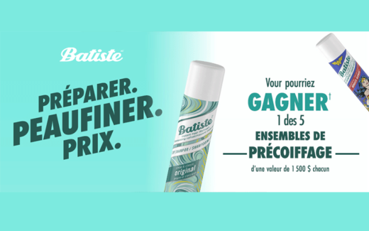 5 ensembles de précoiffage Batiste