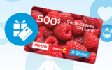 Cartes cadeaux Metro – Super C et Brunet de 500 $